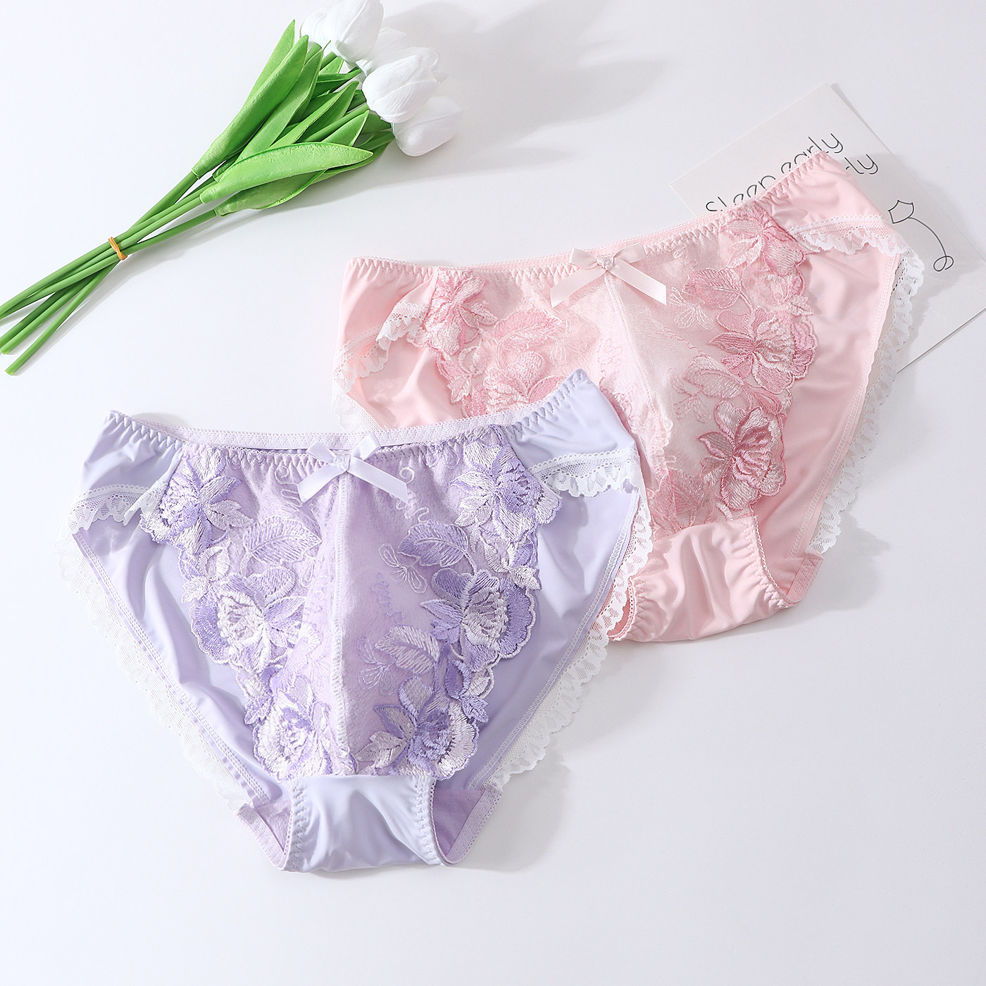 고품질 남성용 레이스 꽃 자수 핑크 팬티 브리프 라이브 - Embroidery Garments 리뷰 및 가격