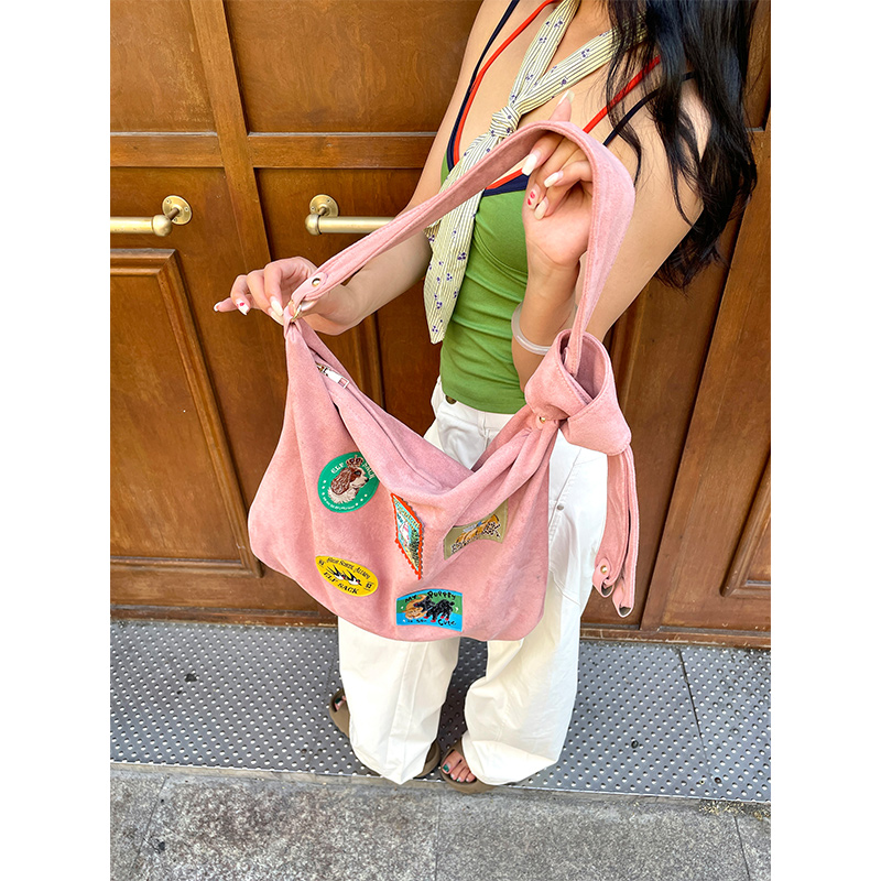엘프삭 2025 가을 신상 귀여운 캐주얼 동물 스탬프  - Embroidery Bag 리뷰 및 가격